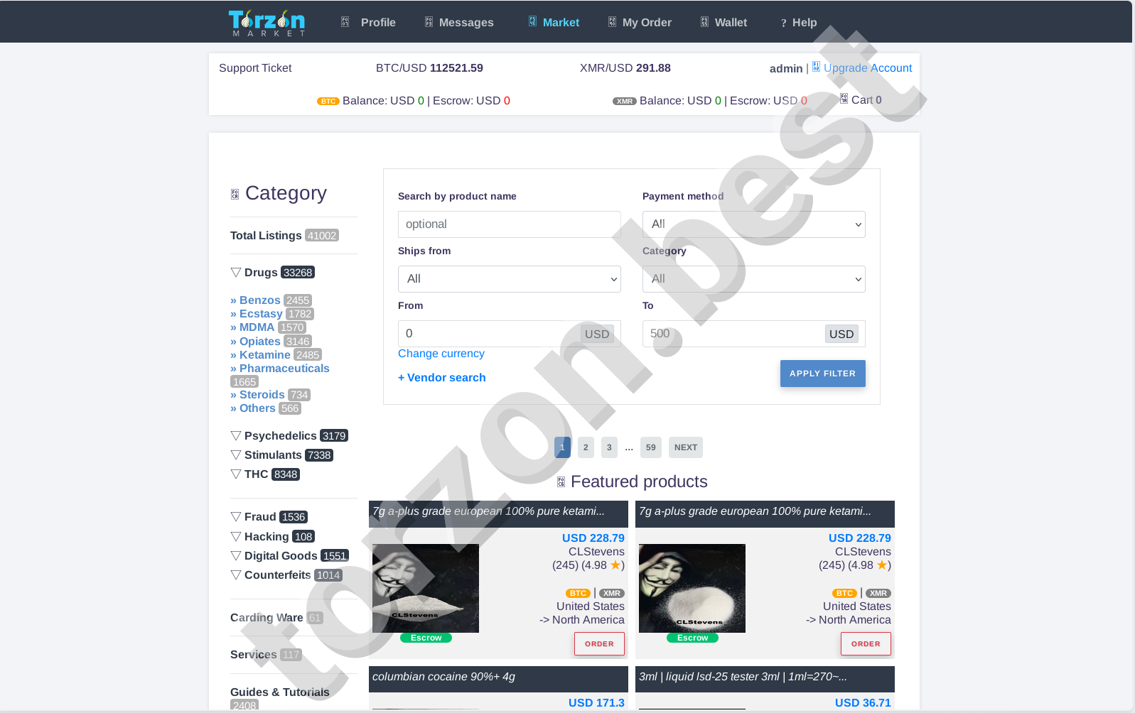 Torzon Market Link Product Listings